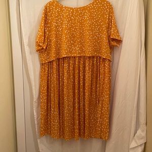 ASOS Orange and White dot Short Sleeve Dress